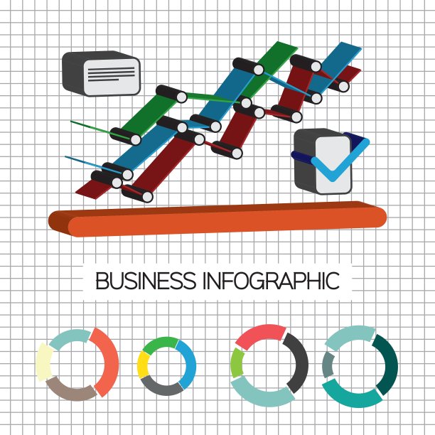 商业理念信息图与图标和图表fl图片下载