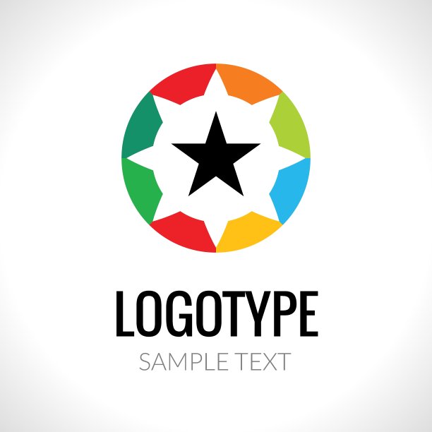 抽象logo概念星形图片下载