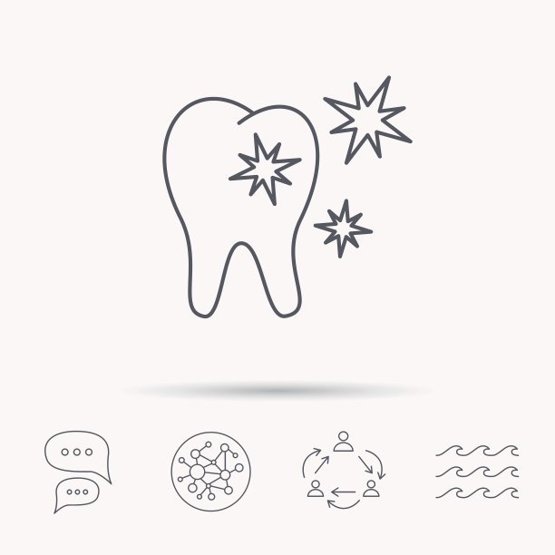 健康牙齿图标牙齿保护标志图片下载