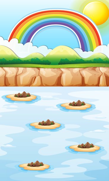 大海中的岛屿图片下载