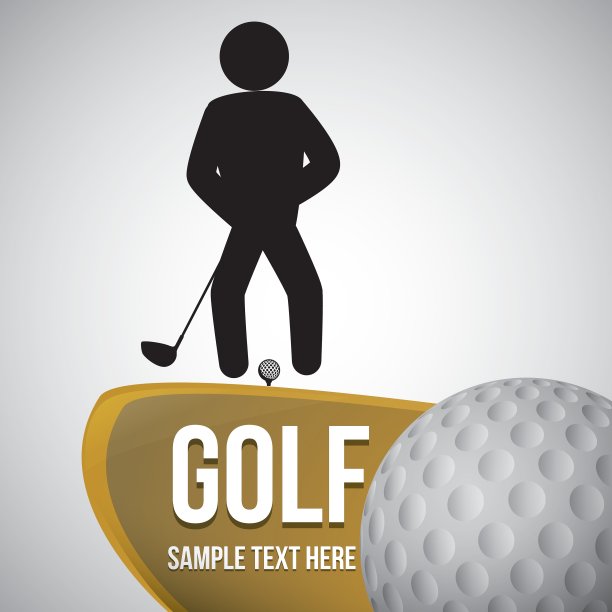 高尔夫设计运动图标孤立图片下载