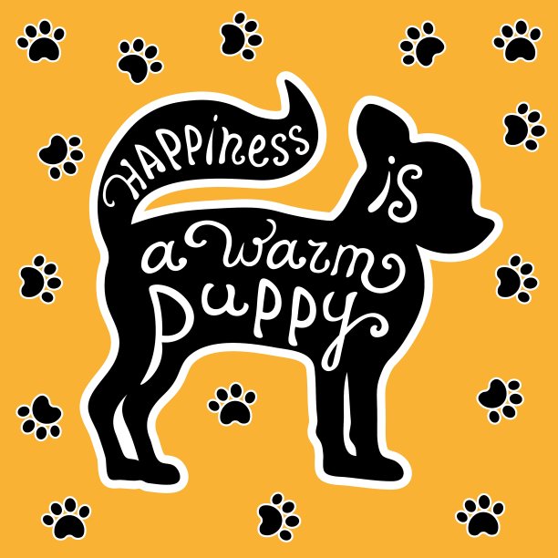 卡片与可爱的小狗的背景图片下载