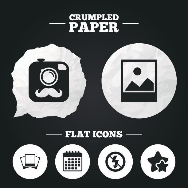 相机图标无闪光灯标志图片下载