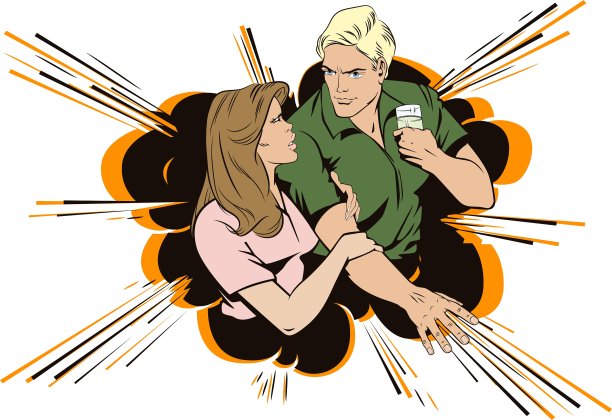 复古风格的人派对上的人图片下载