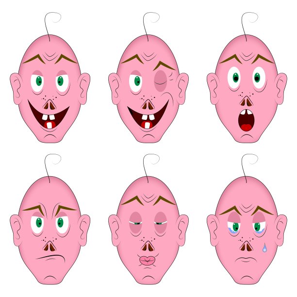 相同的脸，不同的情绪图片下载