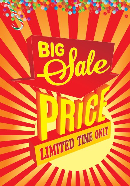 大减价横幅促销和折扣图片下载