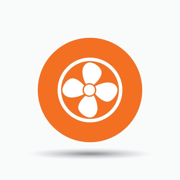 通风图标通风设备或风扇标志图片下载