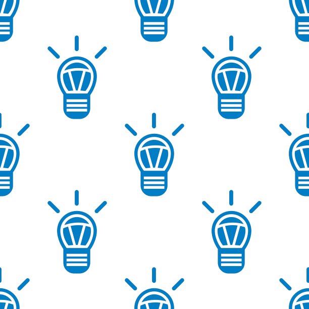 无缝灯泡图案图片下载
