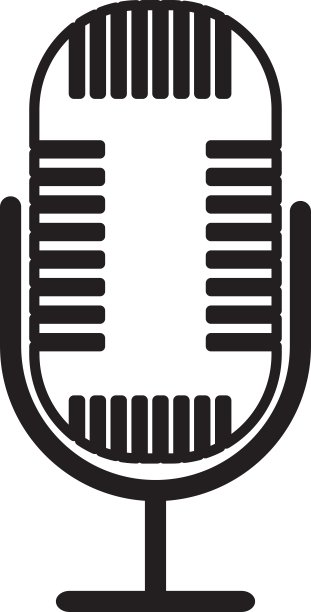 麦克风音乐旋律声音图标图形图片下载