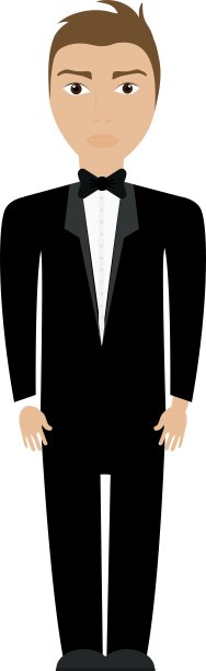 男士套装男士头发头像图标图片下载