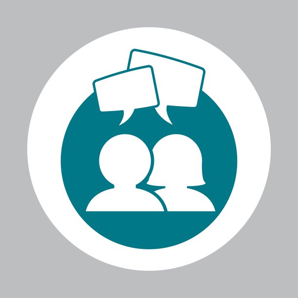 沟通设计气泡图标平坦图片下载