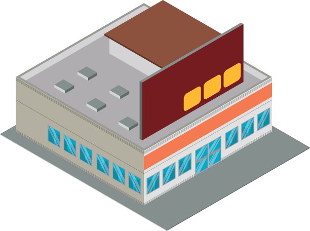 商店市场商店建筑图标图形图片下载