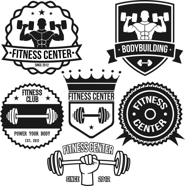 健身和健身徽章图片下载