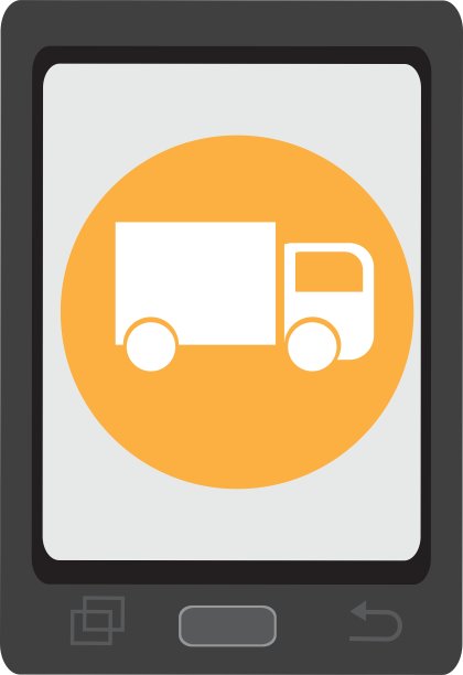 带有商业图标的电子设备图片下载