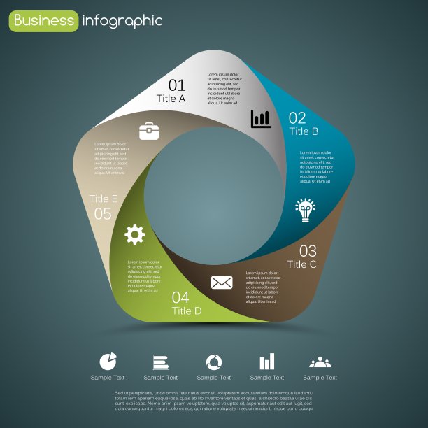 现代信息图形的商业项目图片下载