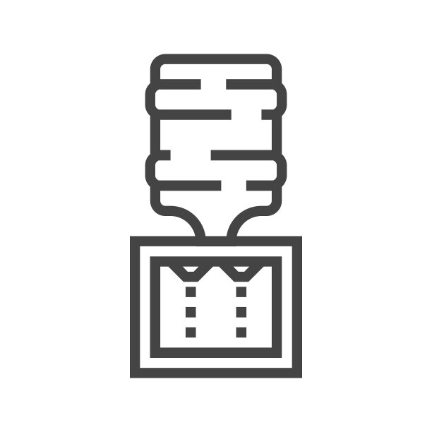 饮水机线性图标图片下载