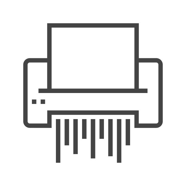 碎纸机线性图标图片下载