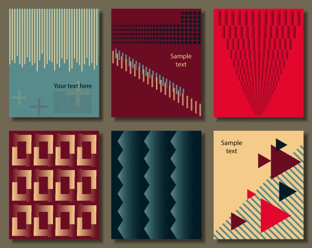 通用卡片模板的集合图片下载