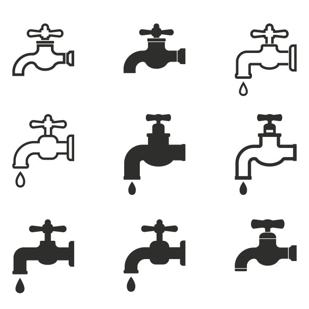 水龙头图标集图片下载