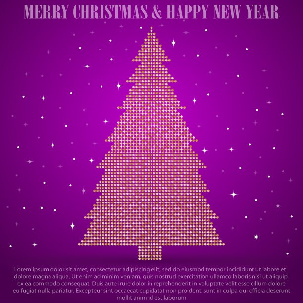 亮片做的圣诞树图片下载