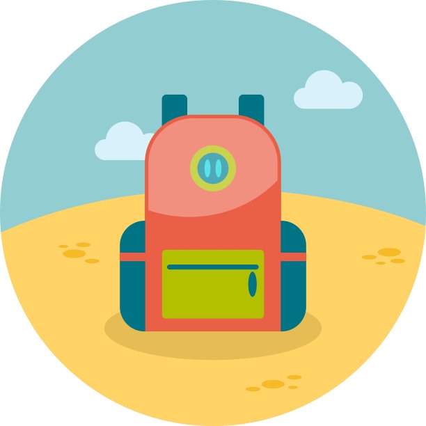 背包图标旅行暑假图片下载