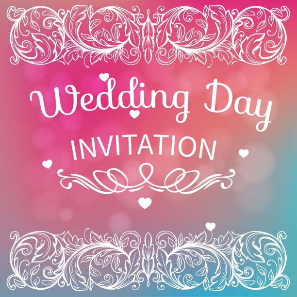 带装饰的复古卡片图片下载