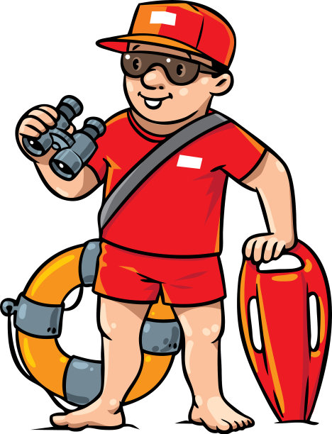 有趣的救生员的孩子图片下载