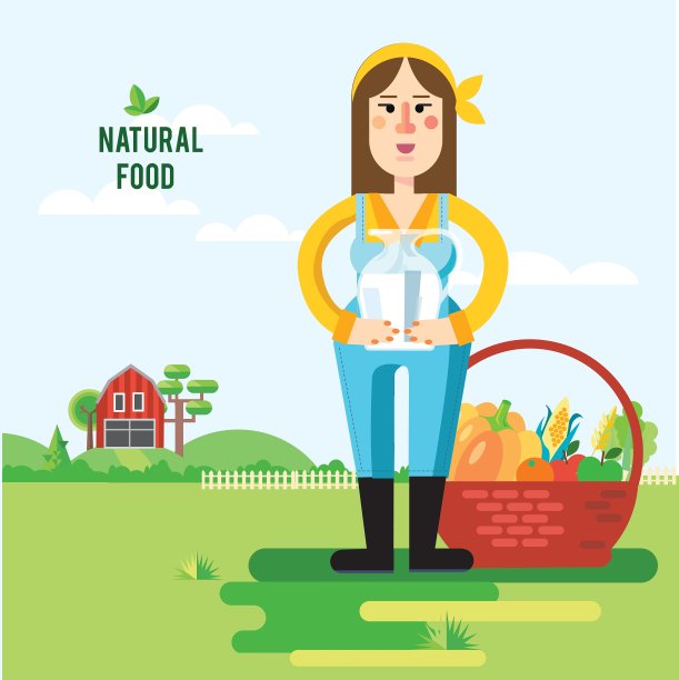 农民和蔬菜图片下载