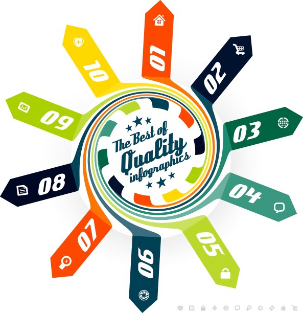 信息图形元素圆形设计图片下载