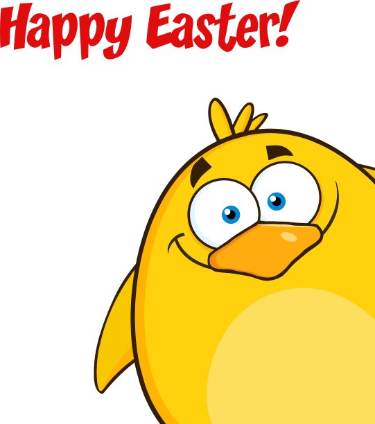 偷看小鸡卡通卡片图片下载