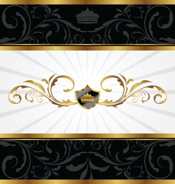 华丽的金框图片下载