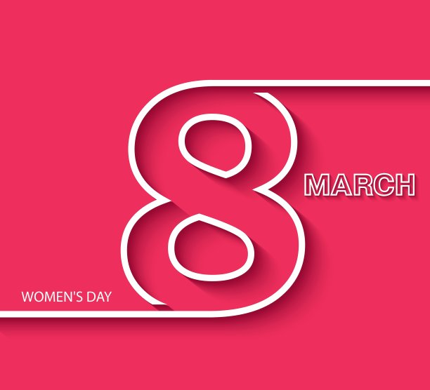 三月八日妇女节贺卡设计图片下载