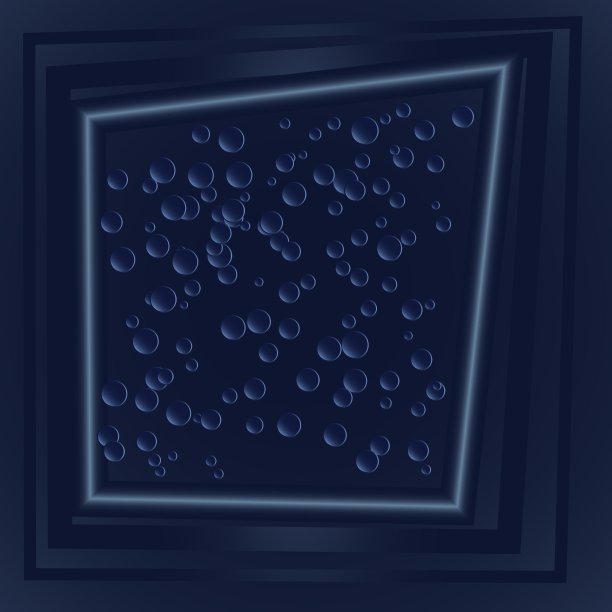 深蓝色滴镜框图片下载