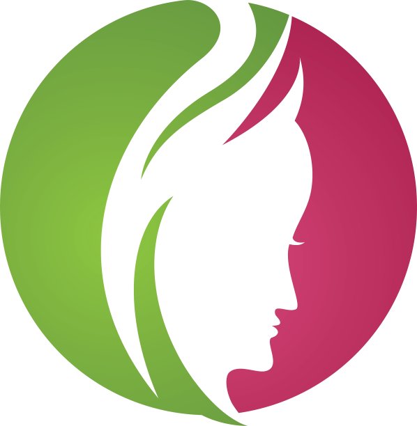 美女图标标志模板图片下载