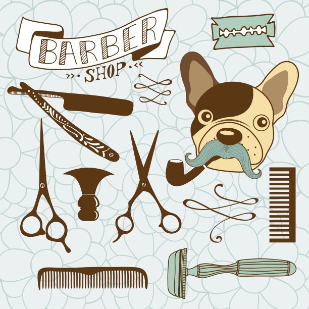 复古的理发店和发型师图片下载