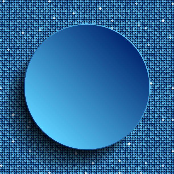 蓝色圆与蓝色亮片背景图片下载