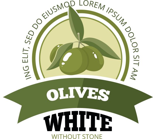 一组带叶子的黑橄榄图片下载