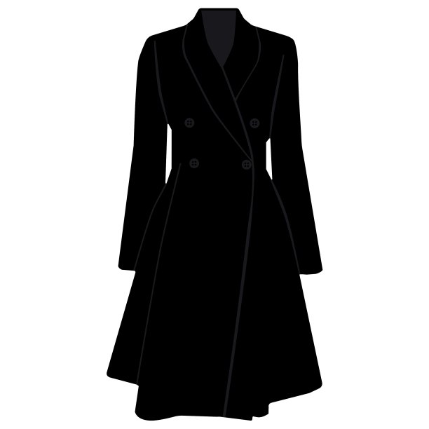 黑色的风衣图片下载