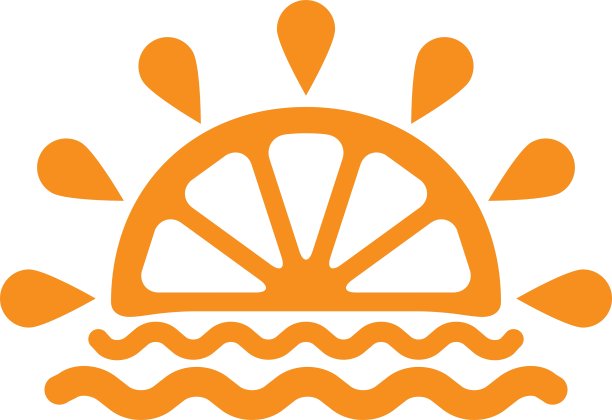 橙色的河流图片下载