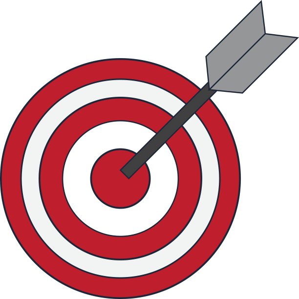 靶心和箭头图标图片下载