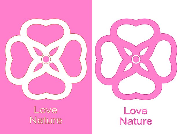 粉红色背景上的心形特写镜头图片下载