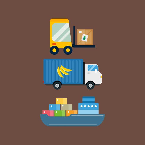 进口水果交付运输图片下载