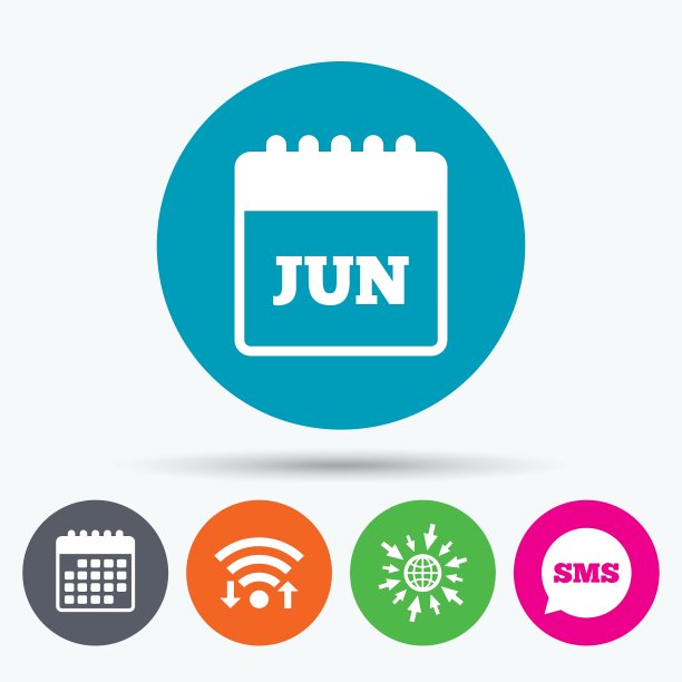 日历符号图标六月月符号图片下载