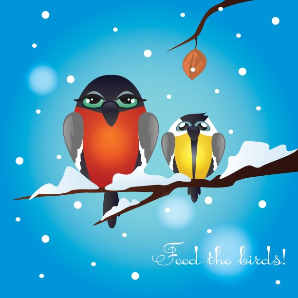 带着饥饿的鸟儿的形象图片下载