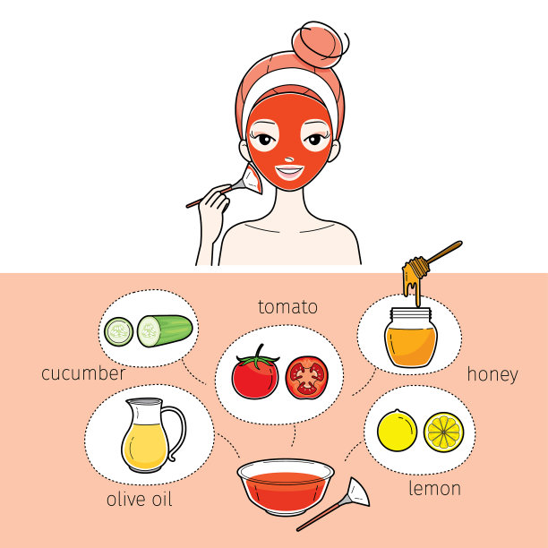 年轻女子自然面膜图片下载