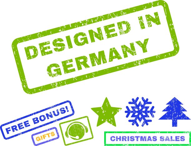 设计德国橡胶图章图片下载