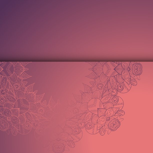 圈蕾丝手绘装饰卡图片下载