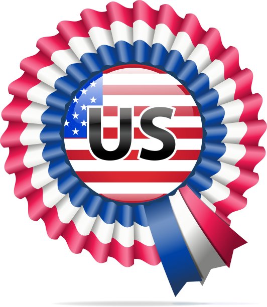 美国国旗徽章图片下载