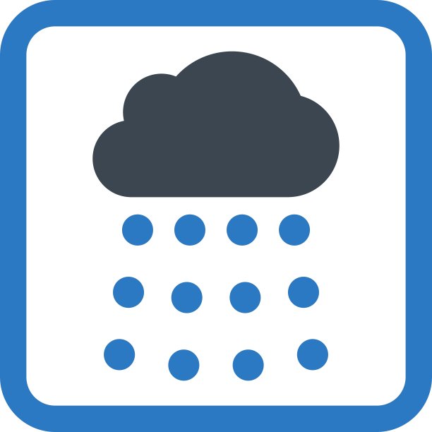 雨云平面图标图片下载