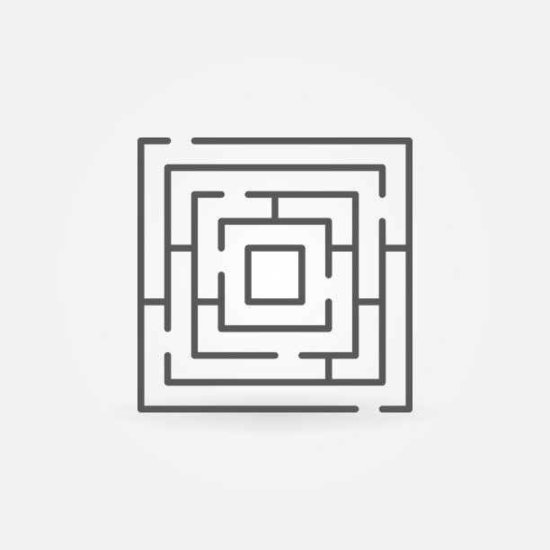迷宫简约图标图片下载